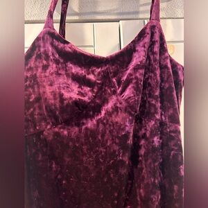 Jessica Simpson Purple Velvet Midi Dress